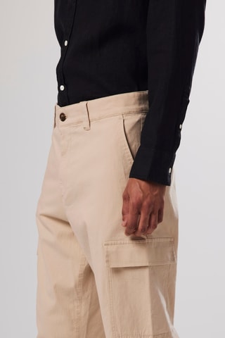 Pantalon cargo en coton biologique Armie - Beige