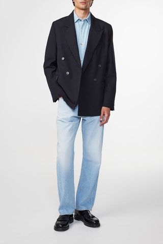 Veste en laine responsable Bertil - Bleu marine