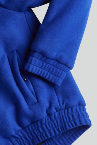 Veste loose en laine vierge et cachemire Dean - Bleu cobalt