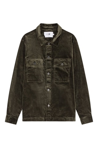 Veste en velours en coton biologique Wilas - Taupe