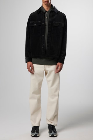 Veste en velours en coton biologique Wilas - Noir