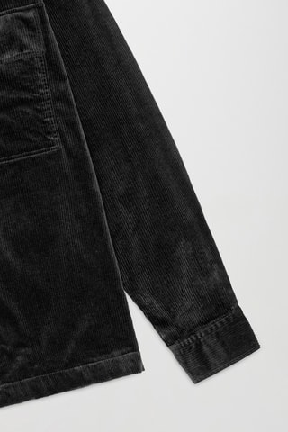 Veste en velours en coton biologique Wilas - Noir