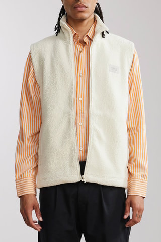 Veste polaire sans manches Nil - Blanc