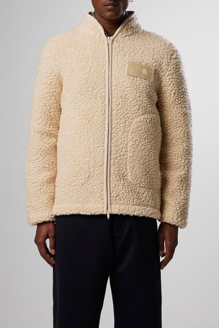Veste polaire en laine Morten - Ivoire