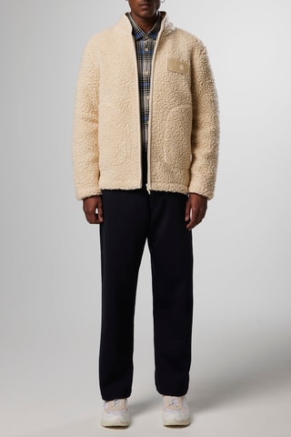 Veste polaire en laine Morten - Ivoire