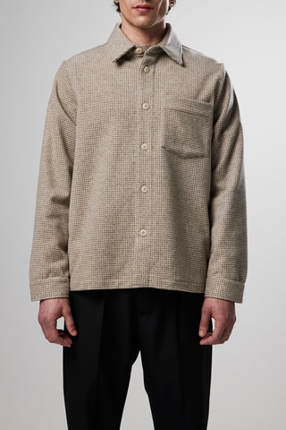 Surchemise  en laine Peter - Gris