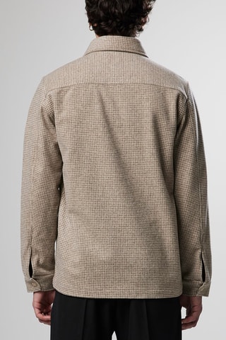 Surchemise  en laine Peter - Gris
