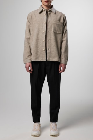 Surchemise  en laine Peter - Gris