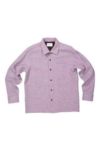 Surchemise  en laine vierge Julio - Violet