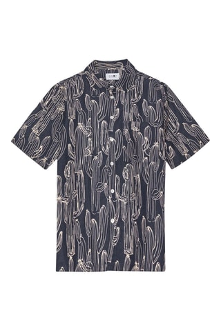 Chemise en lin Hans - Bleu marine
