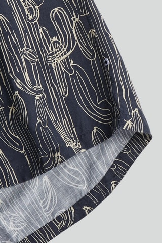Chemise en lin Hans - Bleu marine