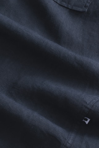 Chemise relaxed fit en lin Eddie - Bleu marine