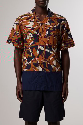 Chemise Oliver - Rouge brique et bleu marine