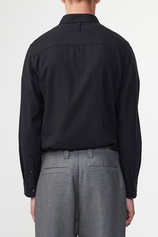 Chemise en coton biologique Arne - Bleu foncé