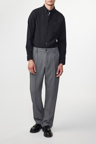 Chemise en coton biologique Arne - Bleu foncé