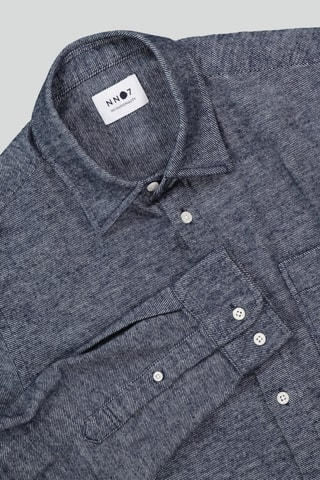 Chemise slim Arne - Bleu marine chiné