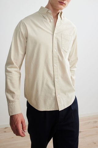Chemise regular Levon - Ecru