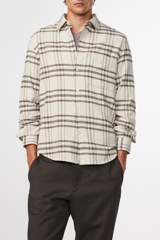 Chemise New Arne - Ecru et marron