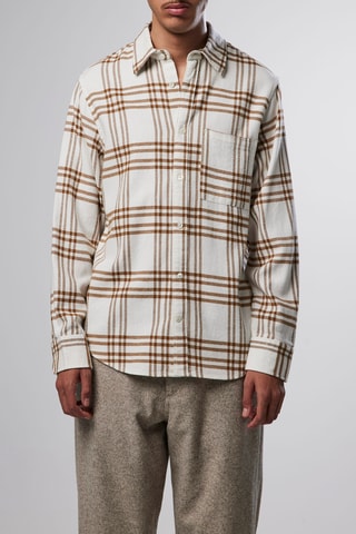 Chemise Arne - Blanc et marron