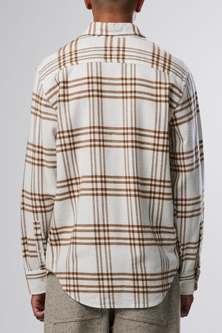Chemise Arne - Blanc et marron