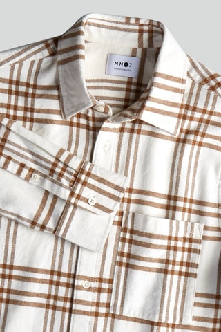 Chemise Arne - Blanc et marron