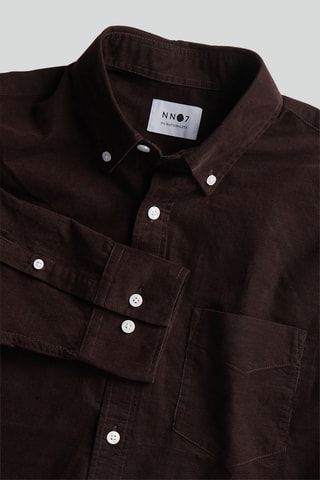 Chemise regular Levon - Marron foncé