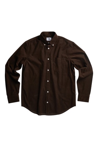 Chemise regular Levon - Marron