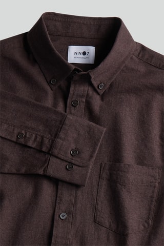 Chemise slim Manza - Marron foncé