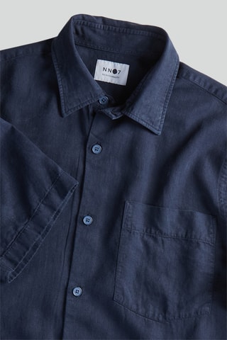 Chemise en lin Arne - Bleu marine