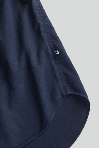 Chemise en lin Arne - Bleu marine