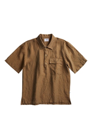Chemise en lin Xander - Marron