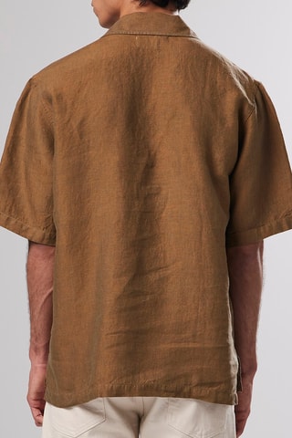Chemise en lin Xander - Marron