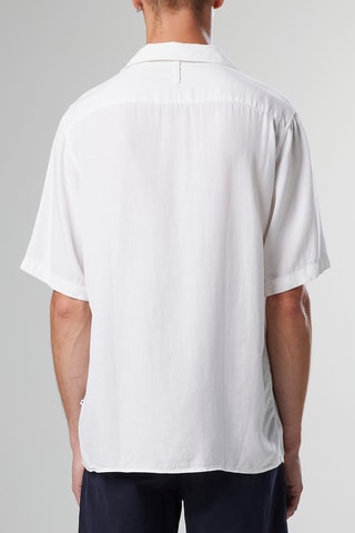 Chemise en lin et nacre Julio - Blanc