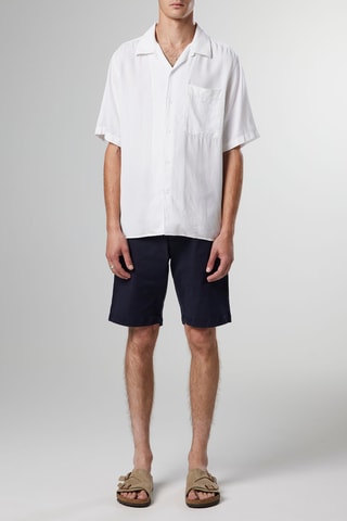 Chemise en lin et nacre Julio - Blanc