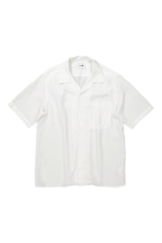 Chemise en lin et nacre Julio - Blanc