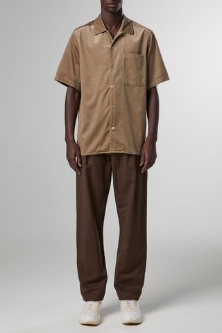 Chemise en velours Julio - Beige