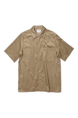 Chemise en velours Julio - Beige