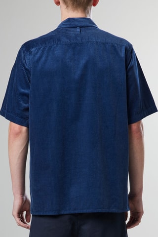 Chemise en velours Julio - Bleu marine