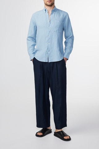Chemise en lin européen Arne - Ciel
