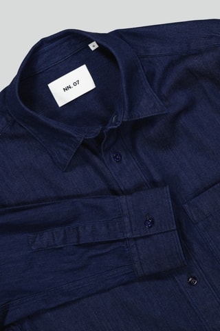 Chemise en coton biologique Cohen - Indigo