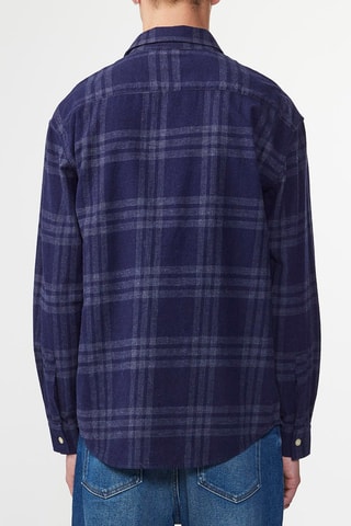 Chemise en coton biologique Deon - Bleu marine