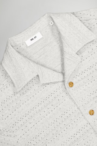 Chemise en coton biologique et lin Julio - Ecru