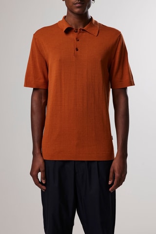 Polo droit Alfie - Rouge brique
