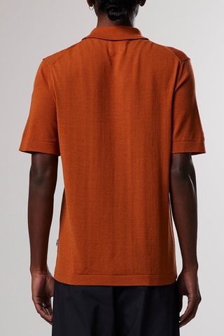 Polo droit Alfie - Rouge brique