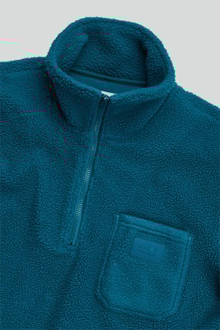 Sweat polaire Nil - Bleu canard