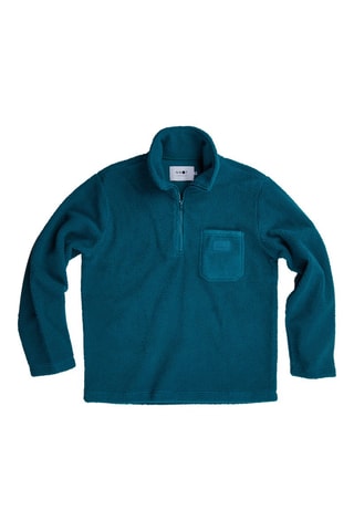 Sweat polaire Nil - Bleu canard