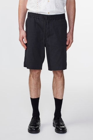 Short en coton biologique Seb - Noir