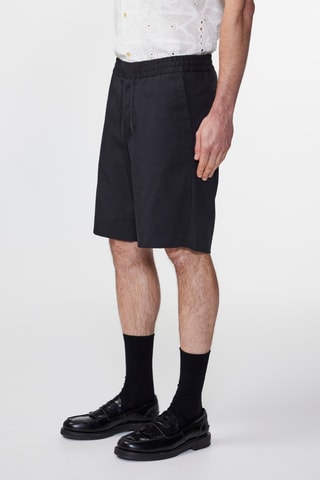Short en coton biologique Seb - Noir