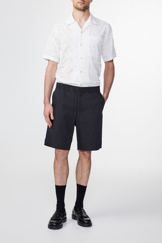 Short en coton biologique Seb - Noir