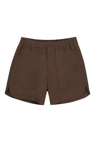 Short en coton biologique Jon - Marron